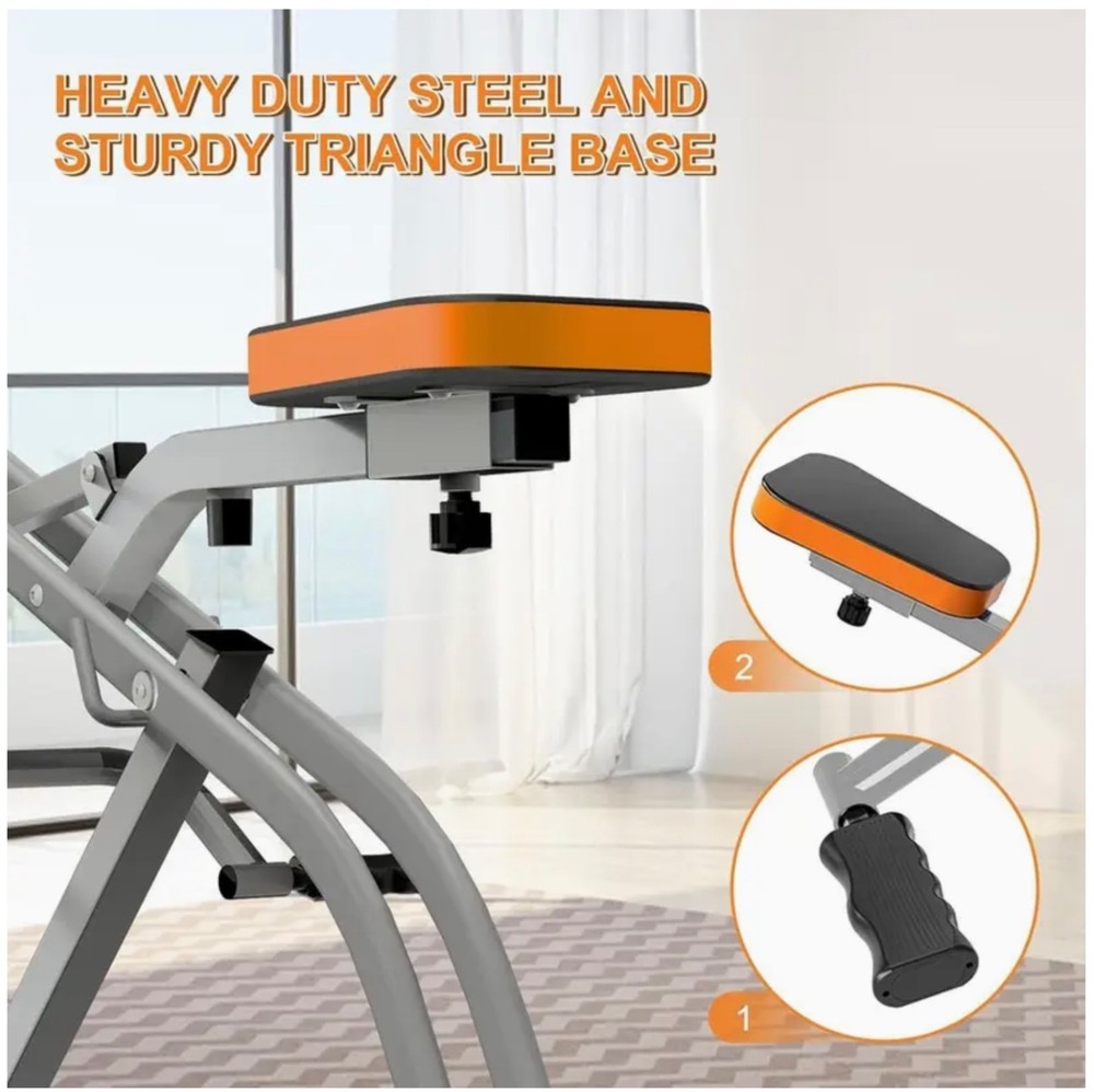 Squat Assist Trainer Seated Squat Machine Adjustable Foldable Glute Buttock Core
