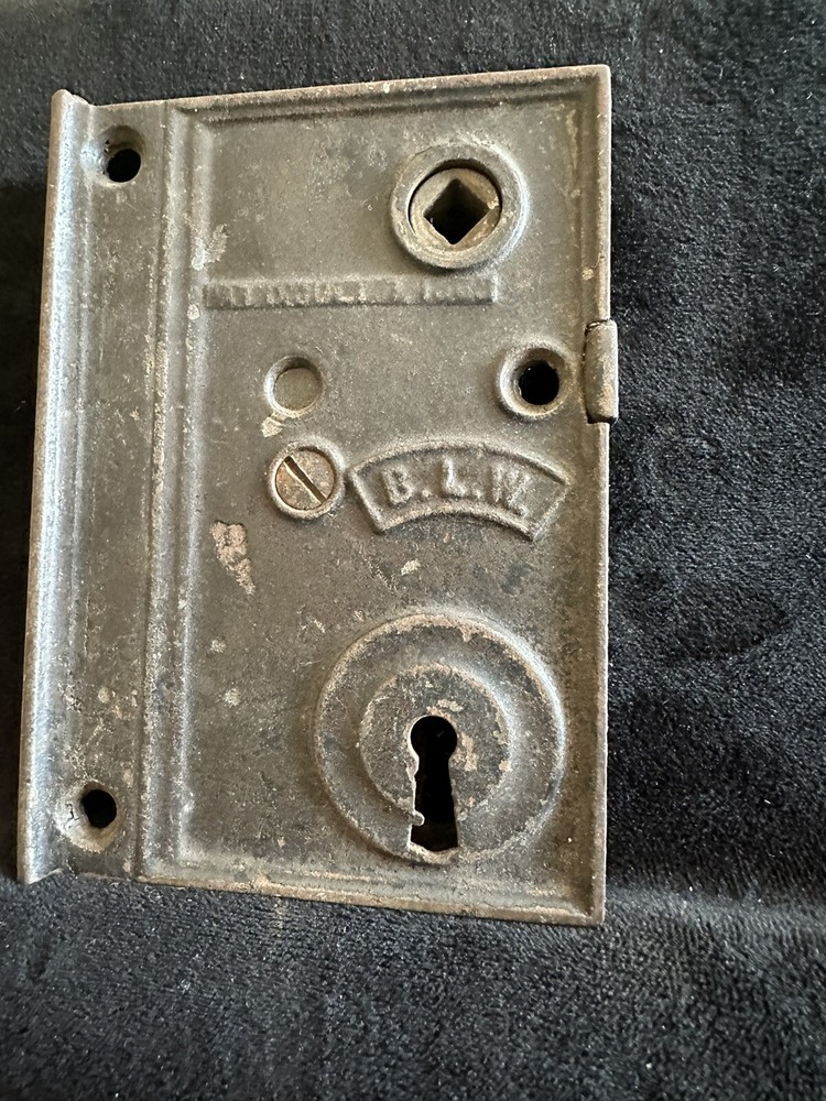 Antique Iron 1863 Door Lock