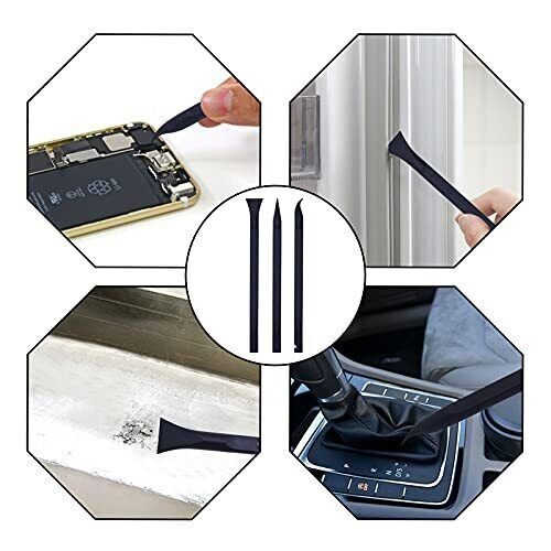 Plastic Scraper Tool Carbon Fiber Multi-Purpose Scraper Non-Scratch 6PC Pack