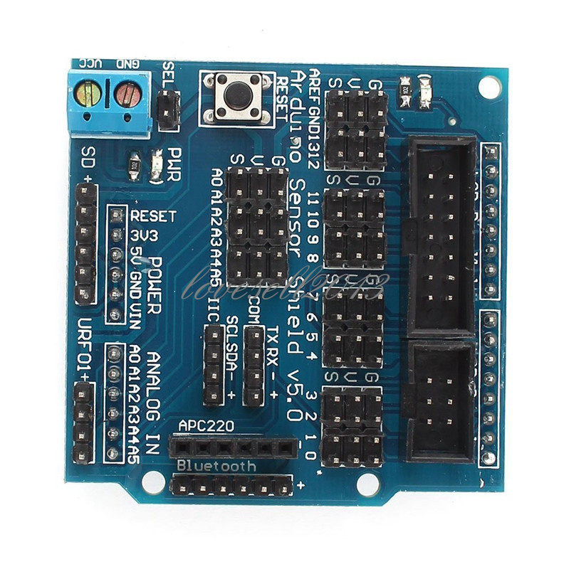 New Sensor Shield Digital Analog Module Servo Motor for R3 MEGA V5