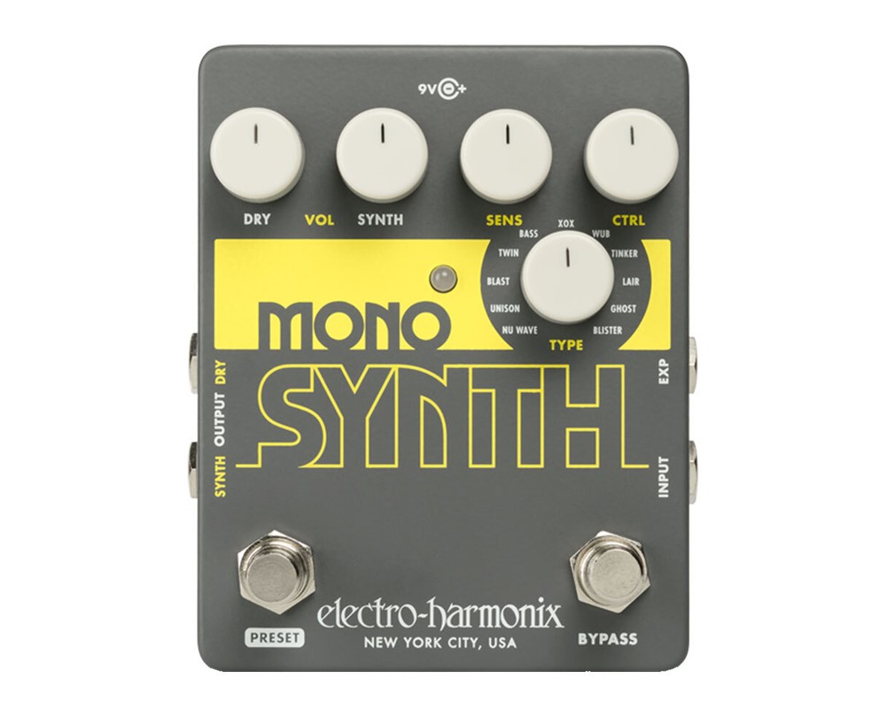 Electro-Harmonix Mono Synth Guitar Synthesizer Pedal