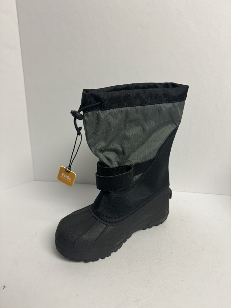 Columbia Powderbug Plus II Snow Boot Black Size 4 M Big Kid