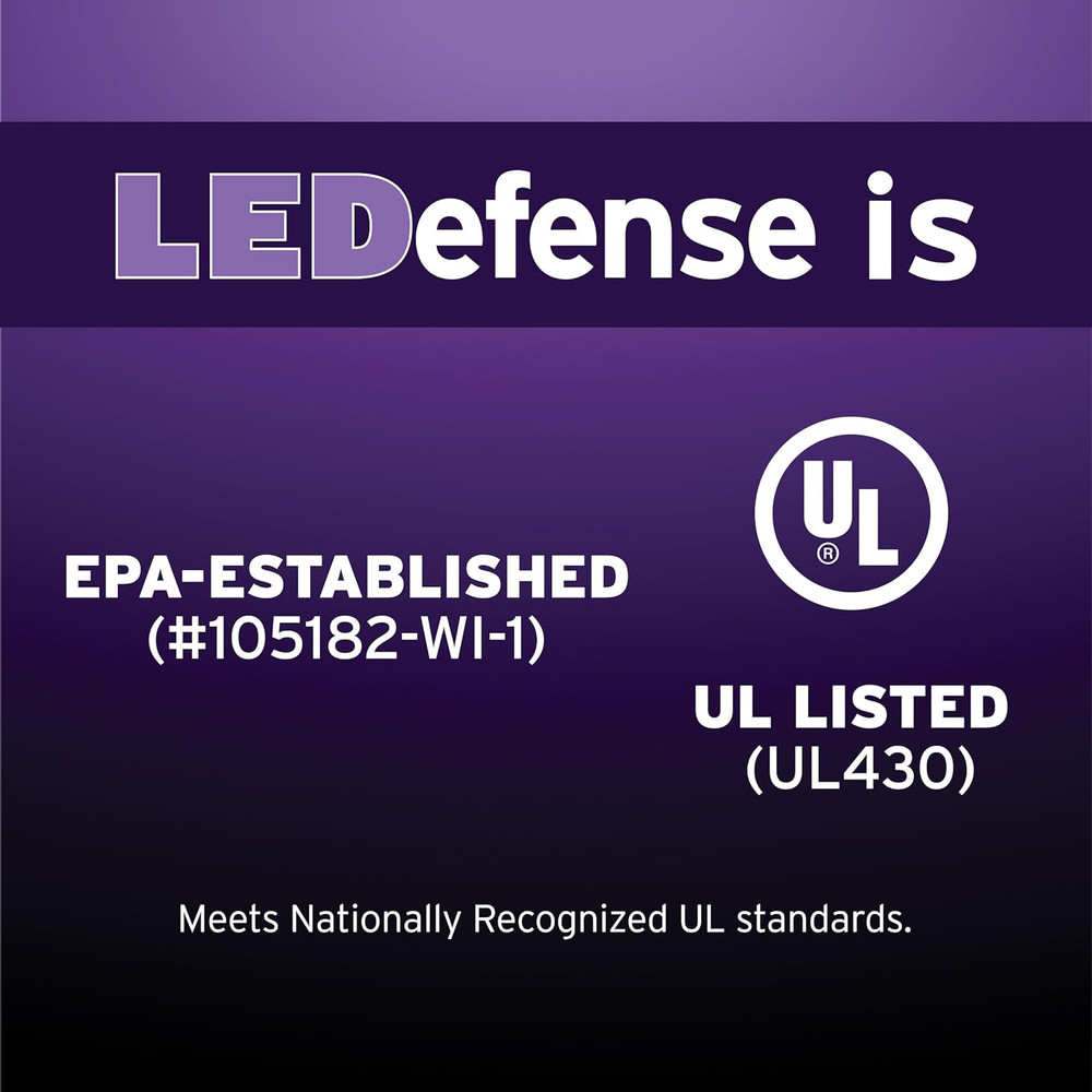 Ledefense Garbage Disposal Flange, Antimicrobial LED Accessory for Garbage Disp