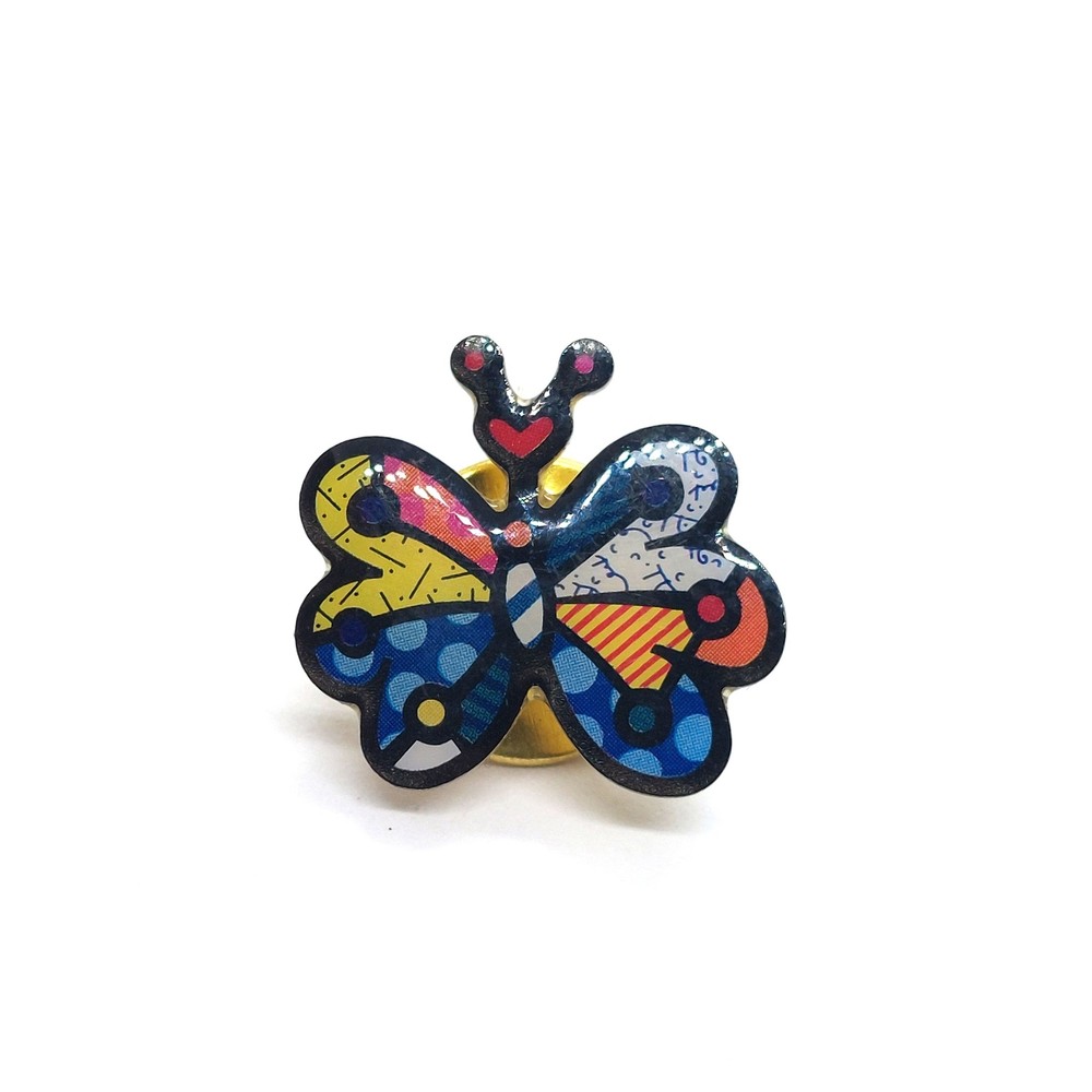 Multicolor Butterfly Pin Lapel Enamel Collectible