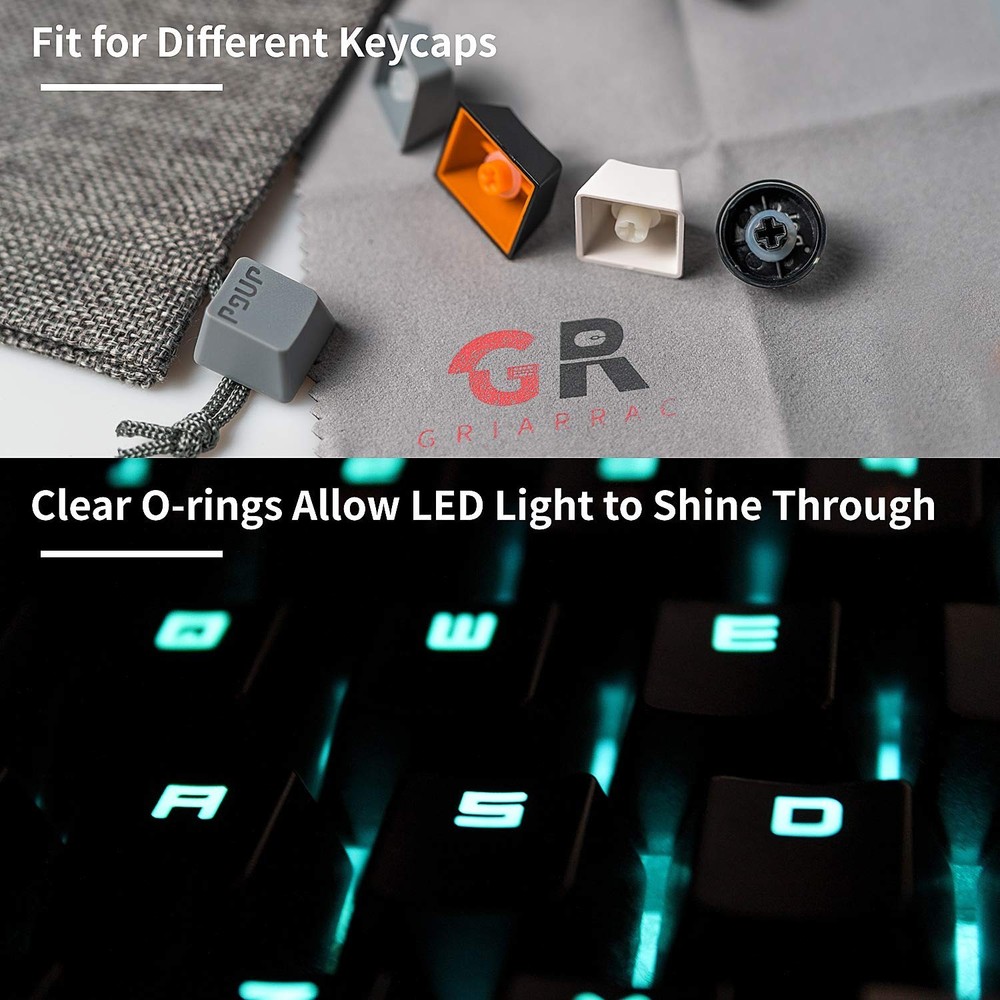 Griarrac Mechanical Keyboard O Ring Switch Dampener with Keycap Puller Remove...