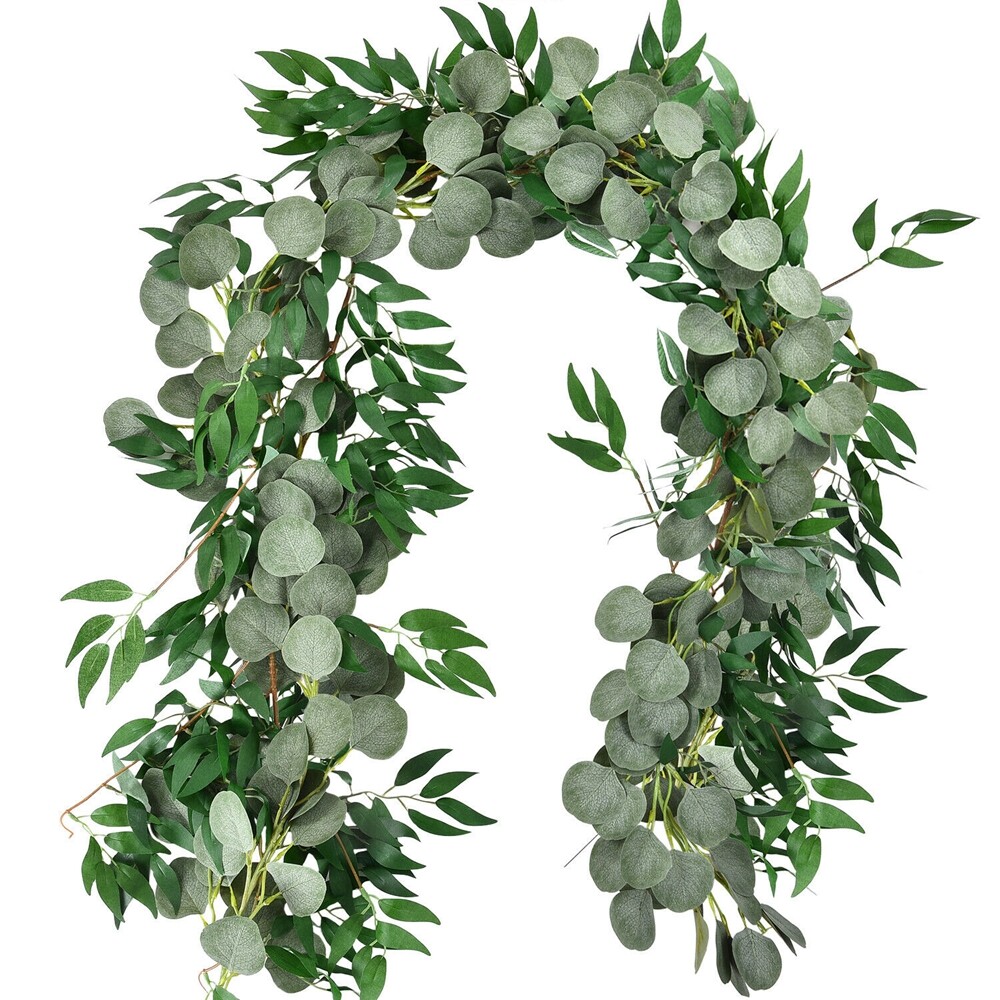 Artificial Eucalyptus Garland Greenery Vine for Wedding & Home Wall Decor