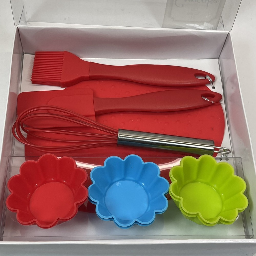 Silicone Cupcake Baking Set Essential Tools For Everyday Baking Kitchen 10 Piece