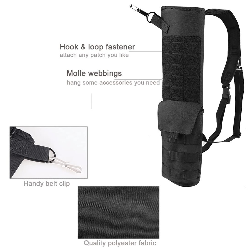 Archery Lightweight Back Arrow Quiver Dual Use Foldable Compact Hip Arrows Ba...