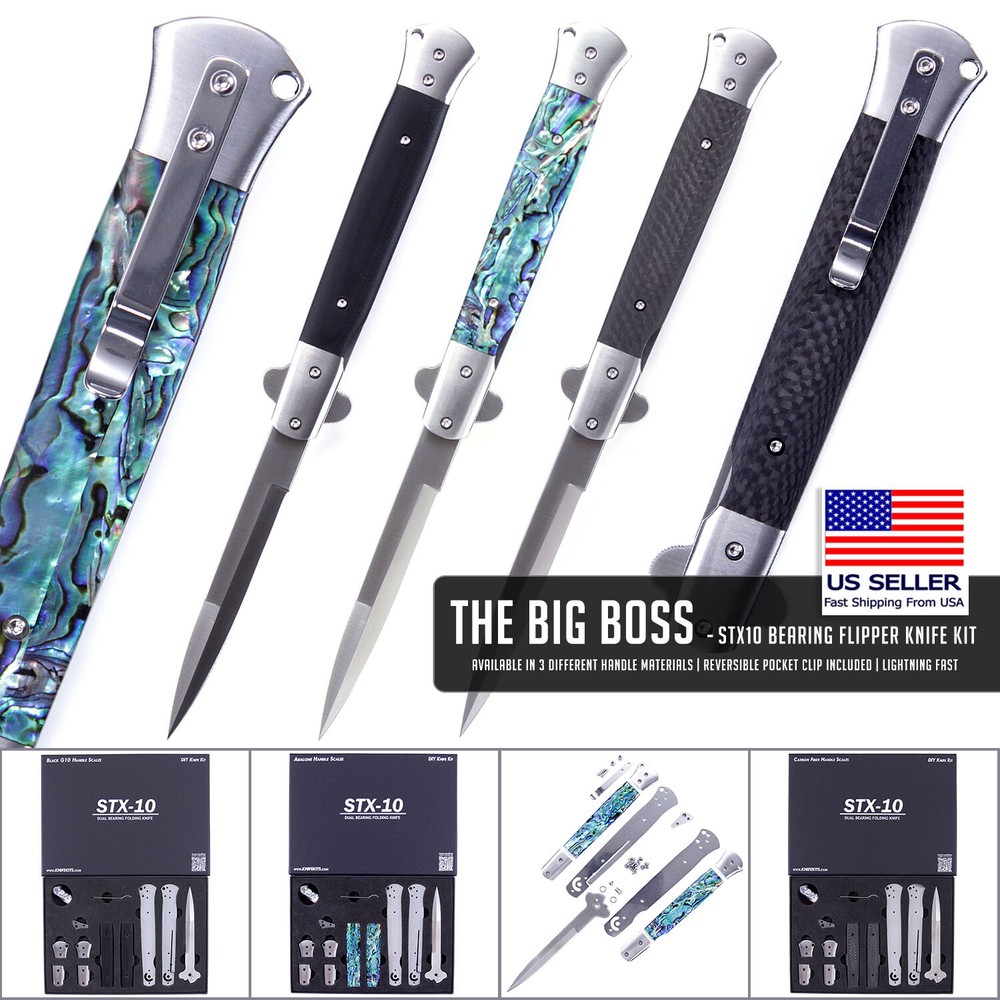 STX10 - DIY Folding Knife Making Kit - USA Design