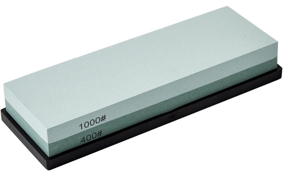 400/1000 Grit Knife Sharpening Whetstone with Non-Slip Base