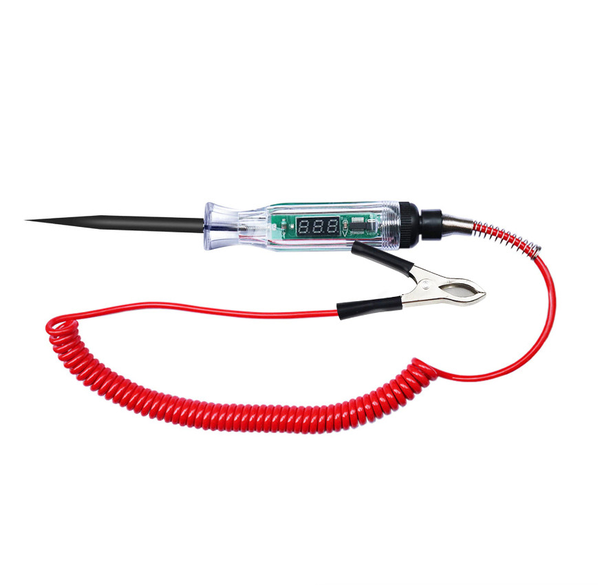 Automotive Test Light LED Digital Display Circuit Tester Voltage Display Tools