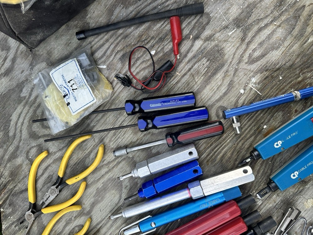 Telecom Tool Bag w/ Assorted Tools, Fluke, Klein
