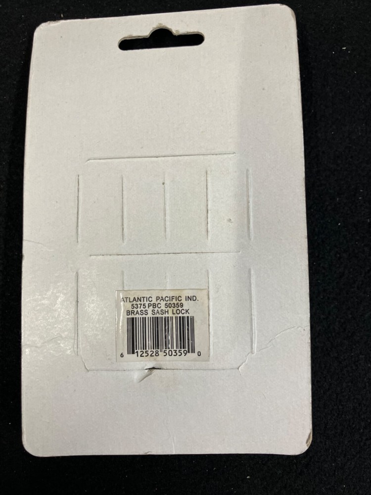 AP SOLID BRASS WINDOW SASH LOCK NO.5375, NEW, SEALED