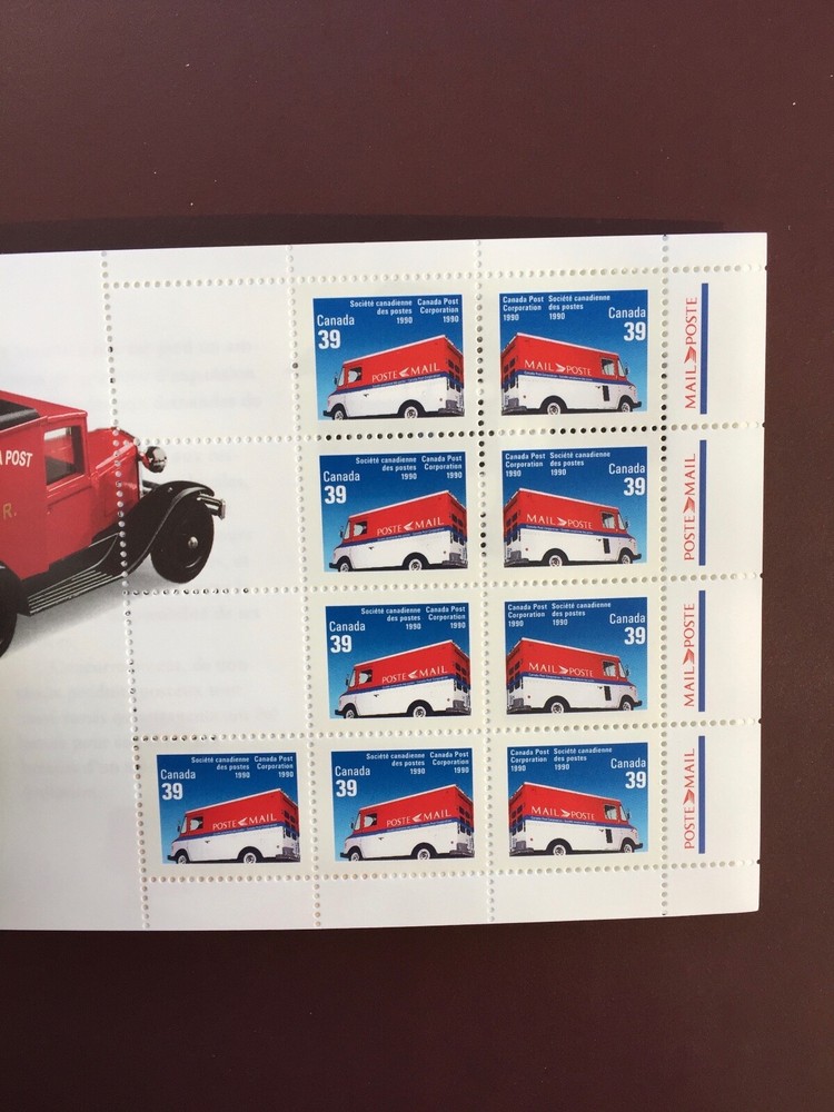 Canada Stamp Booklet - 1990 39-cent Canada Post Prestige BKT MOVING THE MAIL