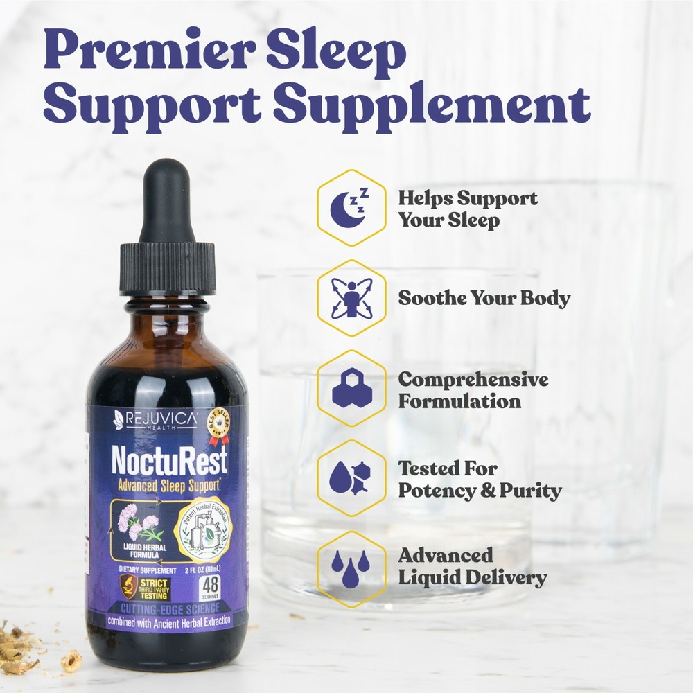 NoctuRest - Advanced, All-Natural Liquid Sleep Aid: 3 Bottle Value Pack