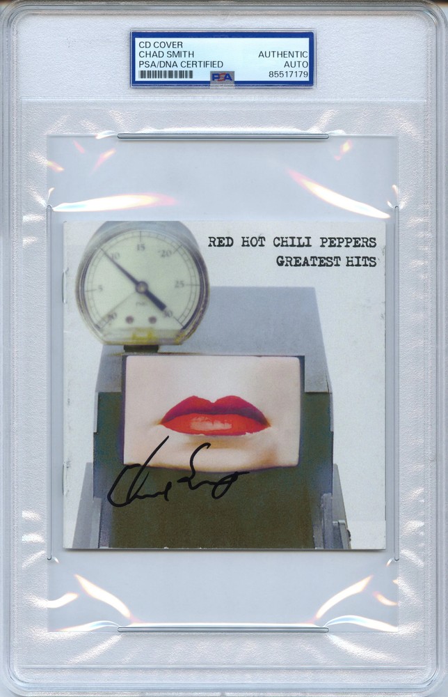 Chad Smith Signed Autographed CD Cover "Greatest Hits" PSA/DNA Authenticated
