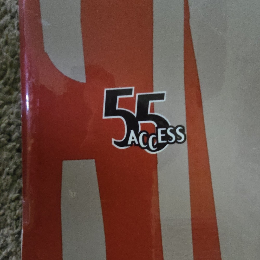 SIMS 55 Access Snowboard 155 cm Red Gray 4x4 Binding Mount Pattern