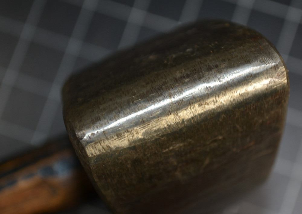 ROBINS - 13# BLACKSMITH MADE ROUNDING HAMMER WITH CUSTOM MADE HANDLE