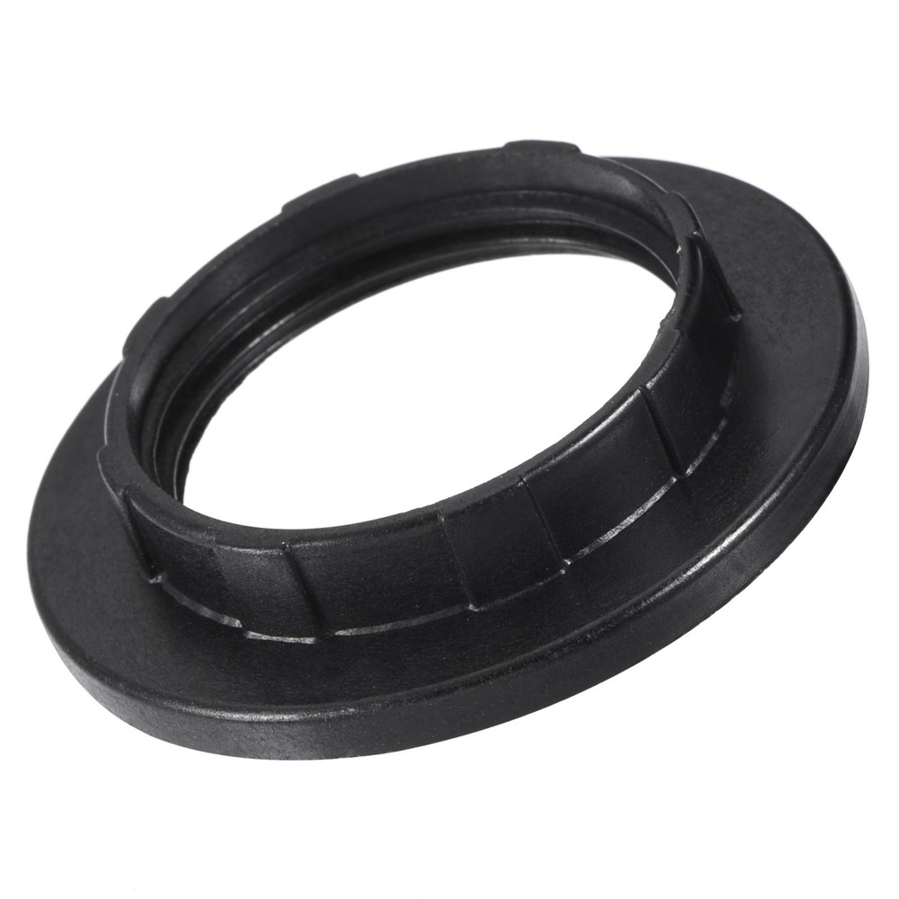 E14 Light Socket Rings Lamp Shade Holder Adapter Ring Replacement Black 12Pcs