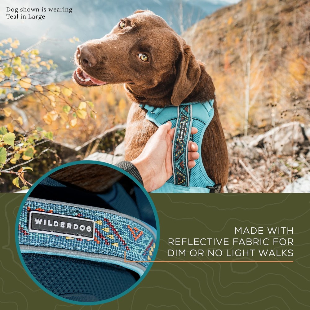 Wilderdog Dog Harness Teal MD