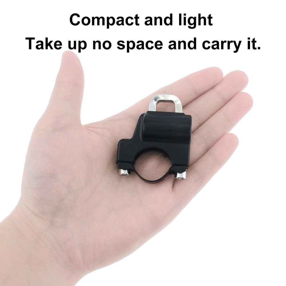 Universal Security Motorcycle Helmet Lock for 7/8in / 22mm Handlebar