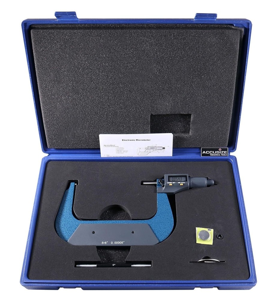 5-6'' Calipers Digital Outside Micrometer Md71-0006 Measurement Tools Open Box