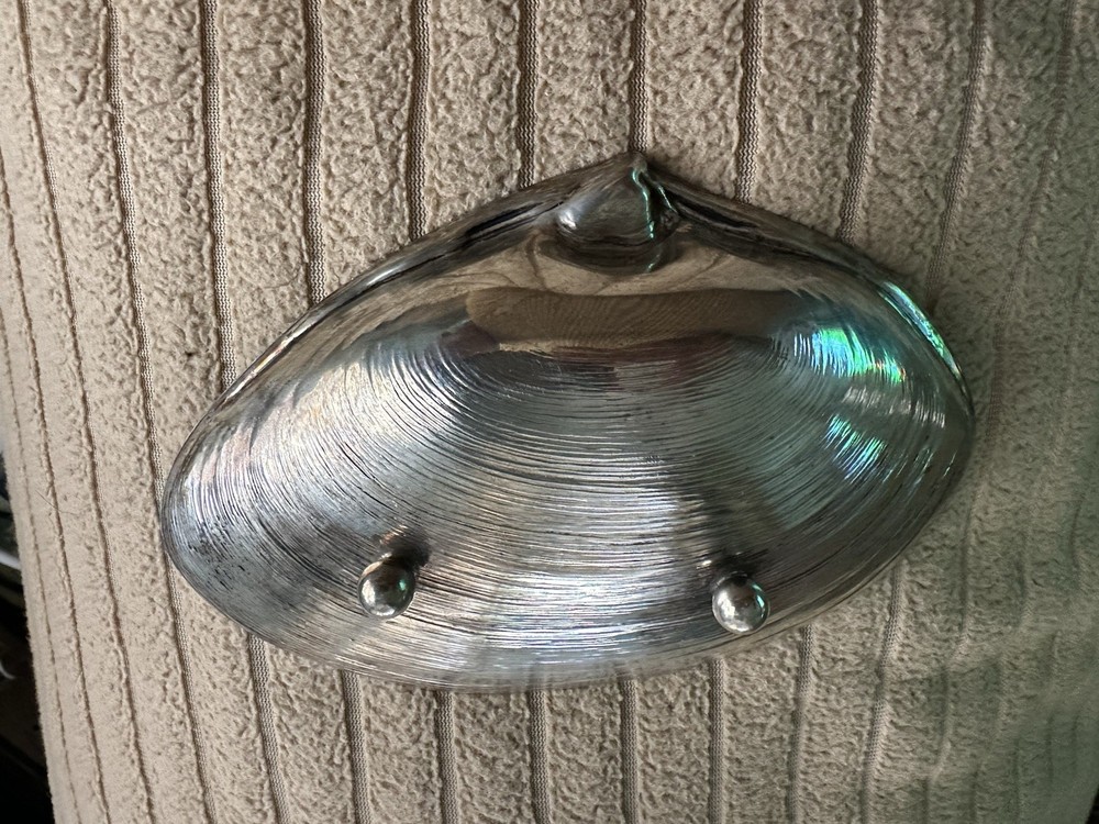Vintage Wallace Pattern 4094 Sterling Silver Clam Shell Footed Bowl