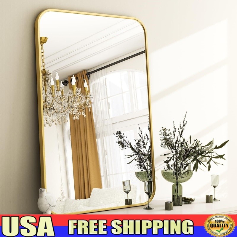 Rectangular Wall Mirror HD Explosion Proof Shatter Resistant Bathroom Decor New