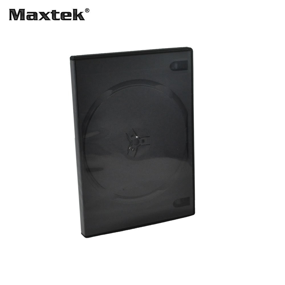 Maxtek 14mm Black Standard Double Capacity DVD Case and Outter Clear