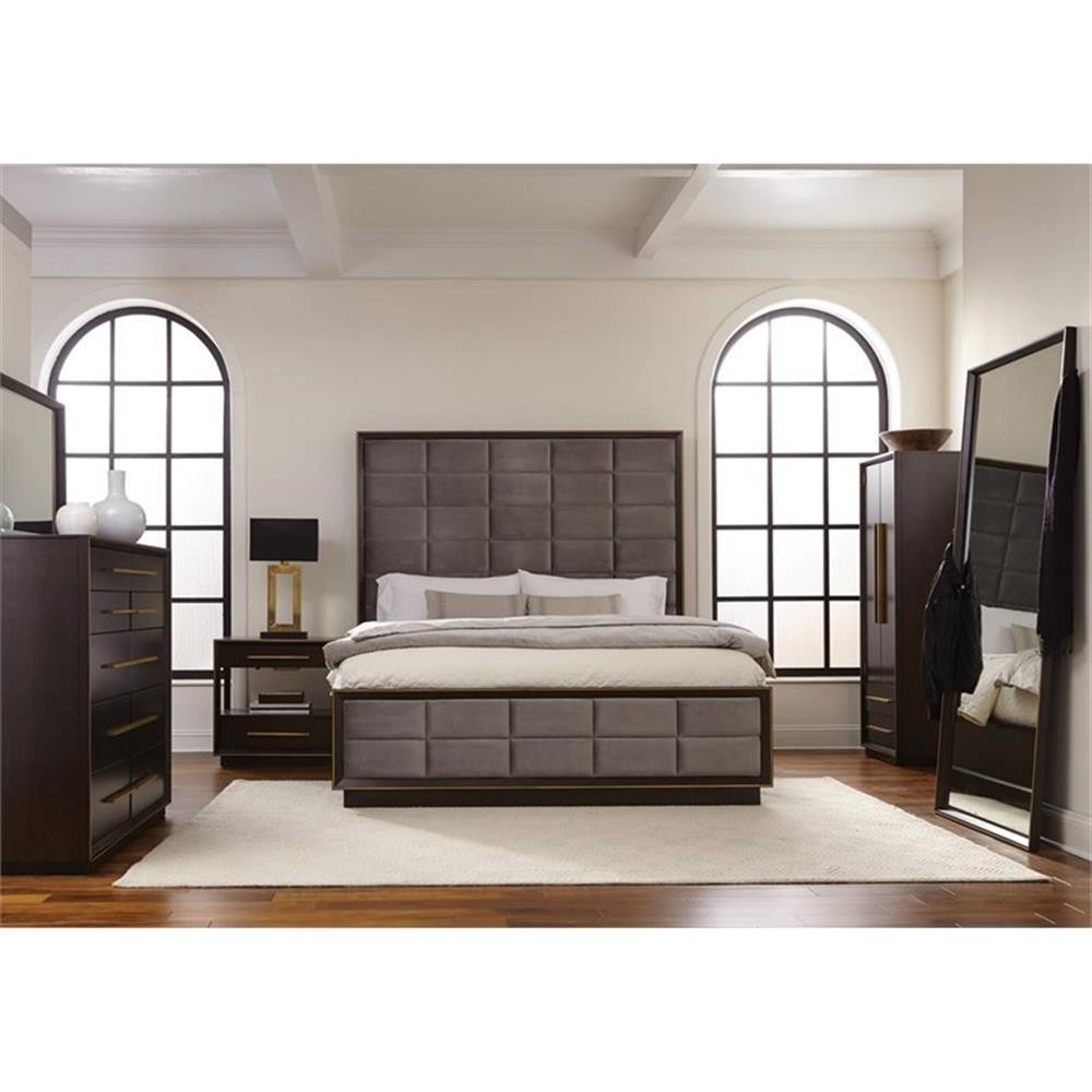 Durango 4-piece Eastern King Bedroom Set Smoked Peppercorn