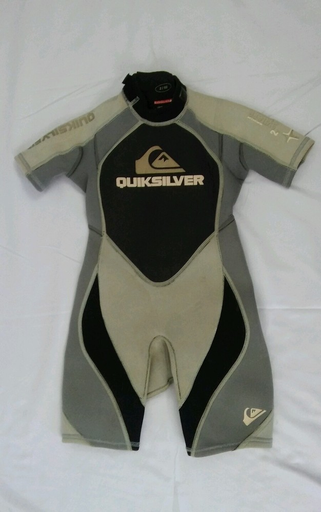 Quiksilver Syncro Hyperstretch 2/92 BackZip Wetsuit Grey/Black