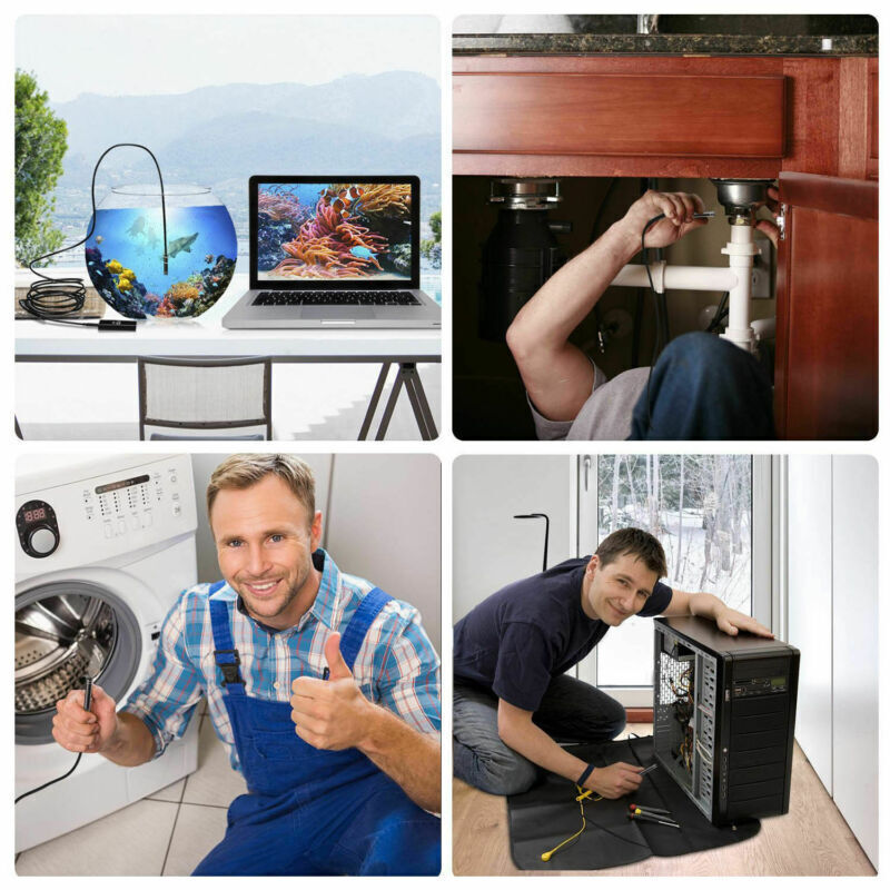 5M 8LED WiFi Borescope Endoscope Snake Inspection Camera for iPhone Android iOS