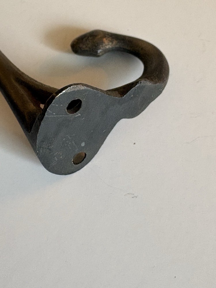 3 Vintage Brass? Acorn End Double Coat Hooks Hardware 3”