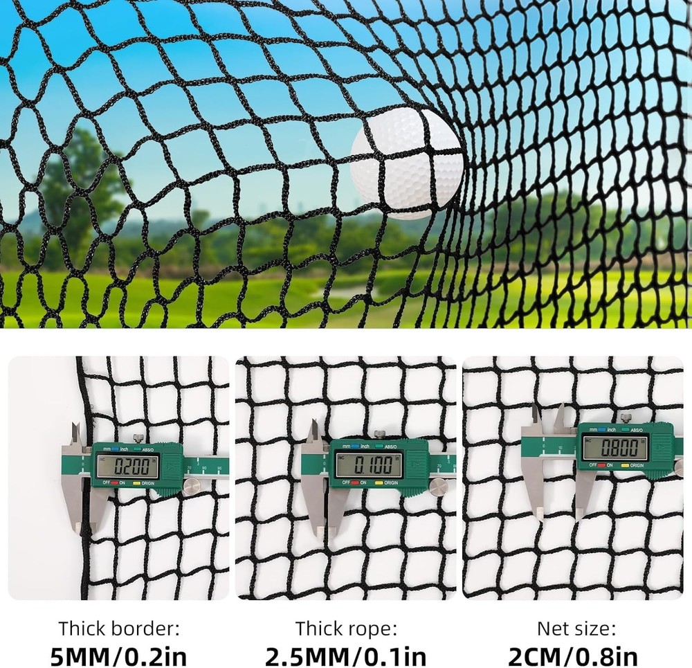 10x10 ft Heavy-Duty Golf Practice Net with Installation Tools & Accessories