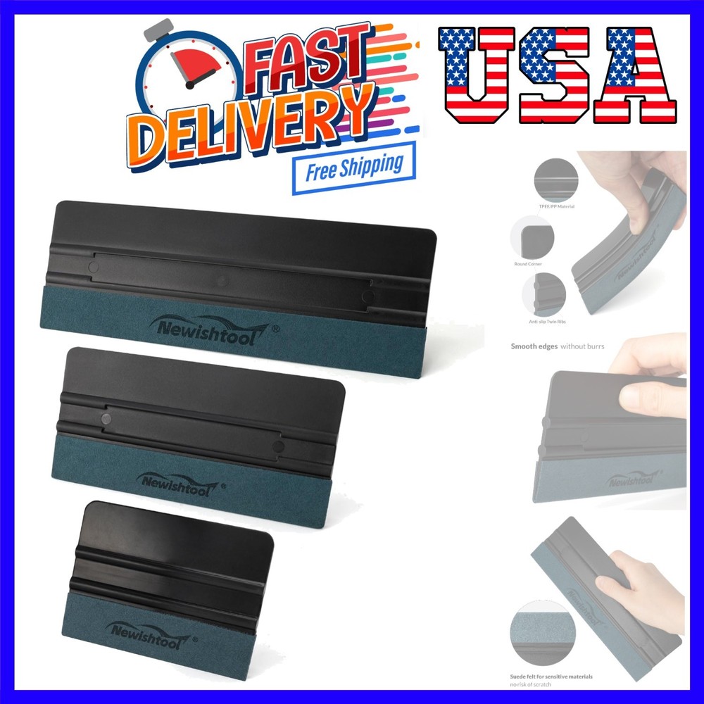 3 Pcs Vinyl Wrap Squeegee Kit, Sizes for Sign Making, Wallpaper & PPF Window ...