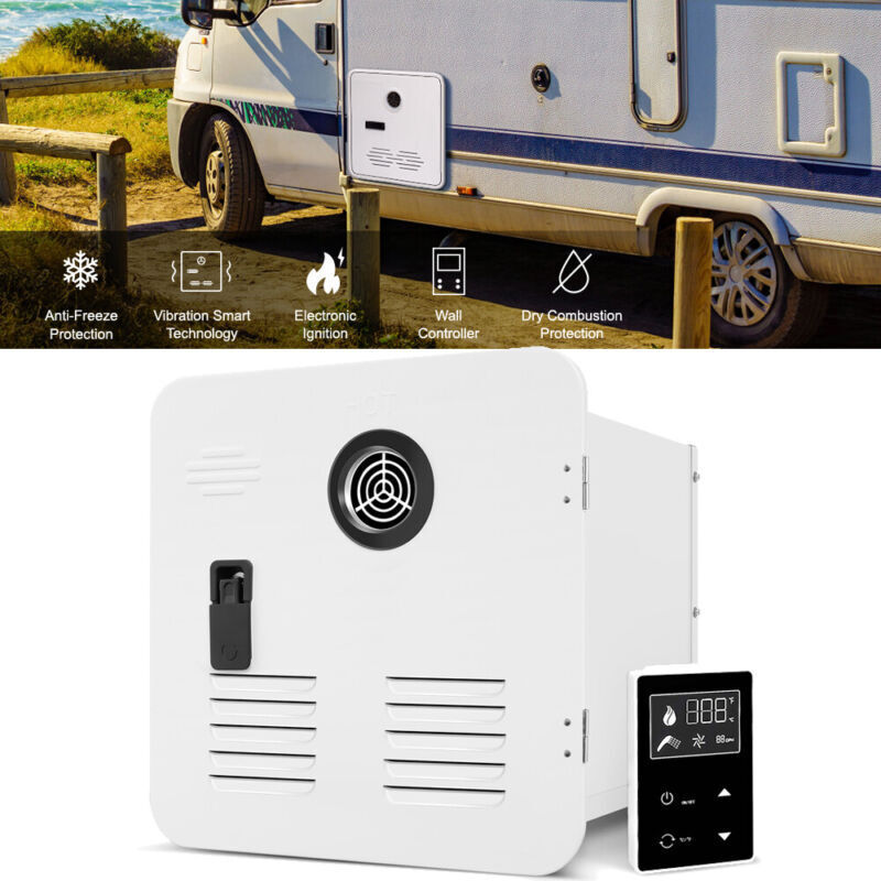 Water Heater 55000 BTU Camper Van LPG Instant Water Heater BOILER RV CAMPING 15"