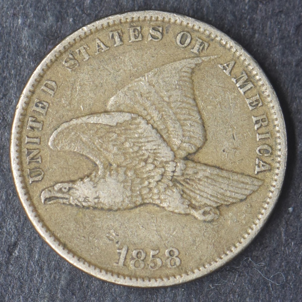 1858 "High Grade" Small Letters Flying Eagle Cent - COINGIANTS -