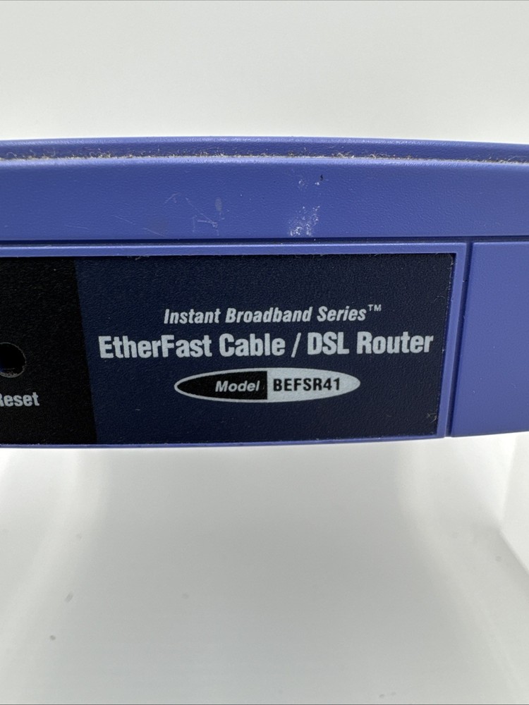 Cisco Systems LINKSYS BEFSR41 Cable/DSL VPN Router Etherfast No Power Cord