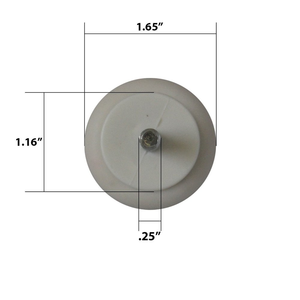 Small White Plastic Bumper Pool Post