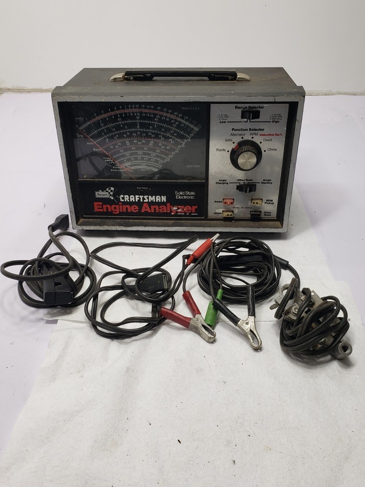 Sears Craftsman Engine Analyzer Solid State Electronic Model 161.204040 Untested