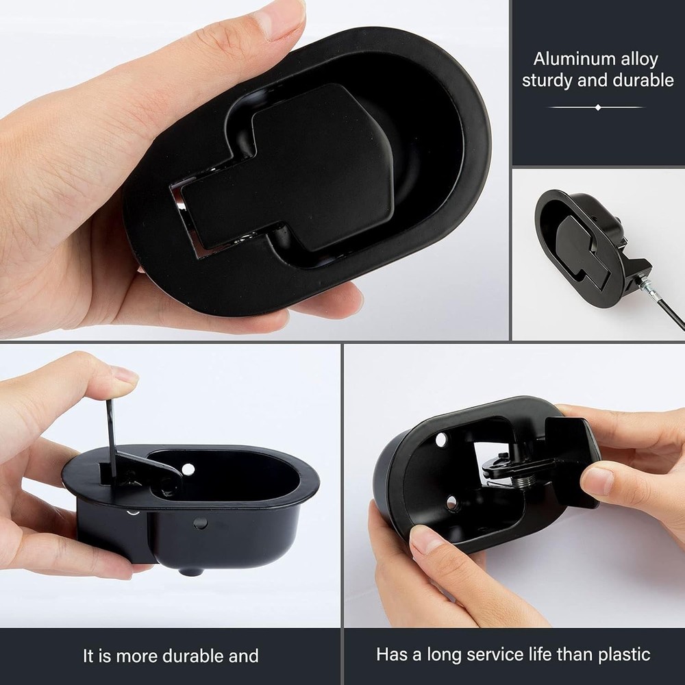 Metal Recliner Handle Replacement, Universal Manual Pull Cable 38" Total Length