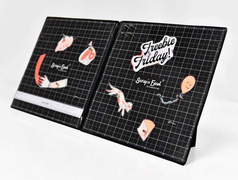 Magnetic Portable Scrapbook Grid Layout Ergonomic Work Surface
