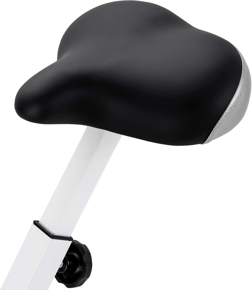 Foldable Upright Exercise Bike with Adjustable Resistance for Cardio Workout & S