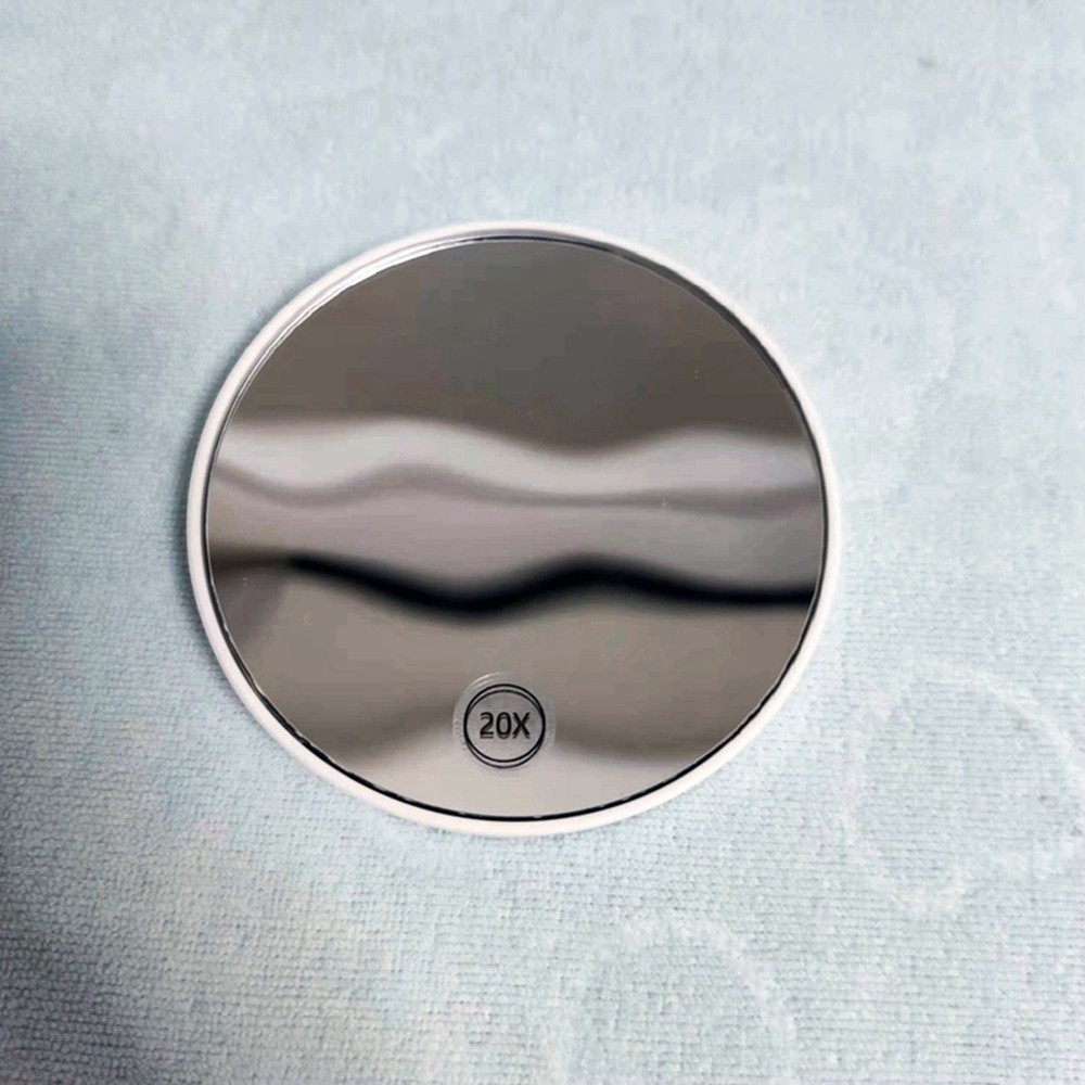Magnifying Makeup Suction Cup Vanity with Handle ,White U8G33178