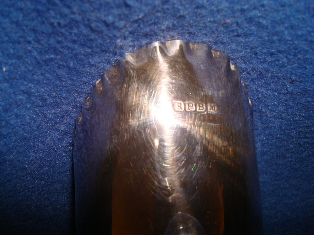 Beautiful EPBM Sugar Scuttle Scoop with inner loop - 5.5" x 2.5" - 3.5" Tall