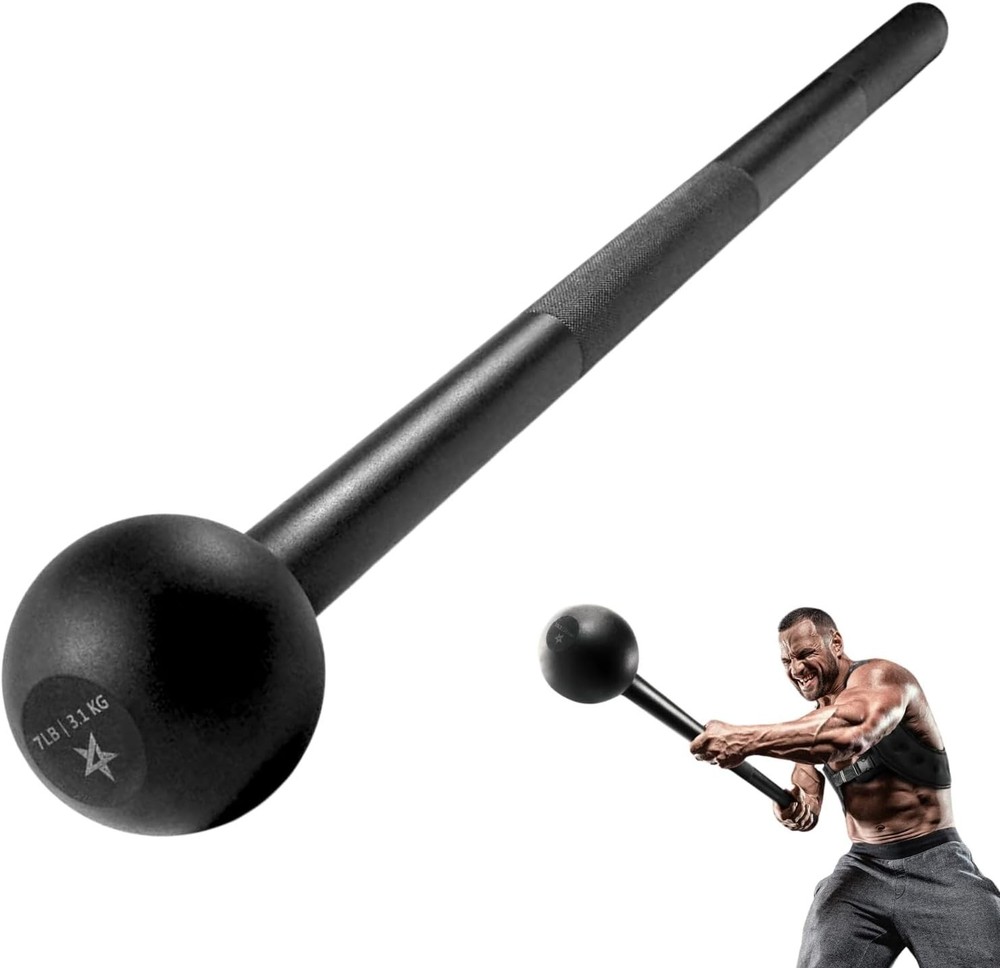 Steel Mace Bell for Strength Training, Support Full Body, Muscles, Shoulder, ...