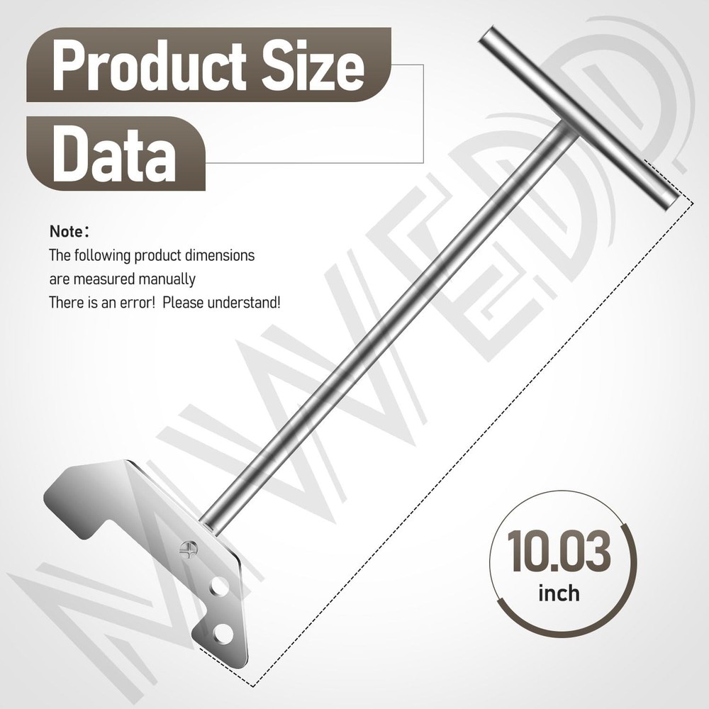 Extended Grip Garbage Disposer Unjamming Wrench Compatible W/ Waste King & Moen