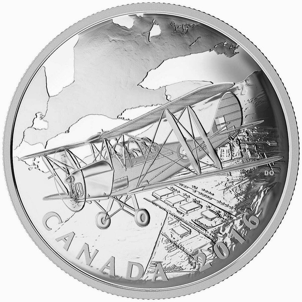 2016 $20 British Commonwealth Air Training Plan 1 oz Fine Silver