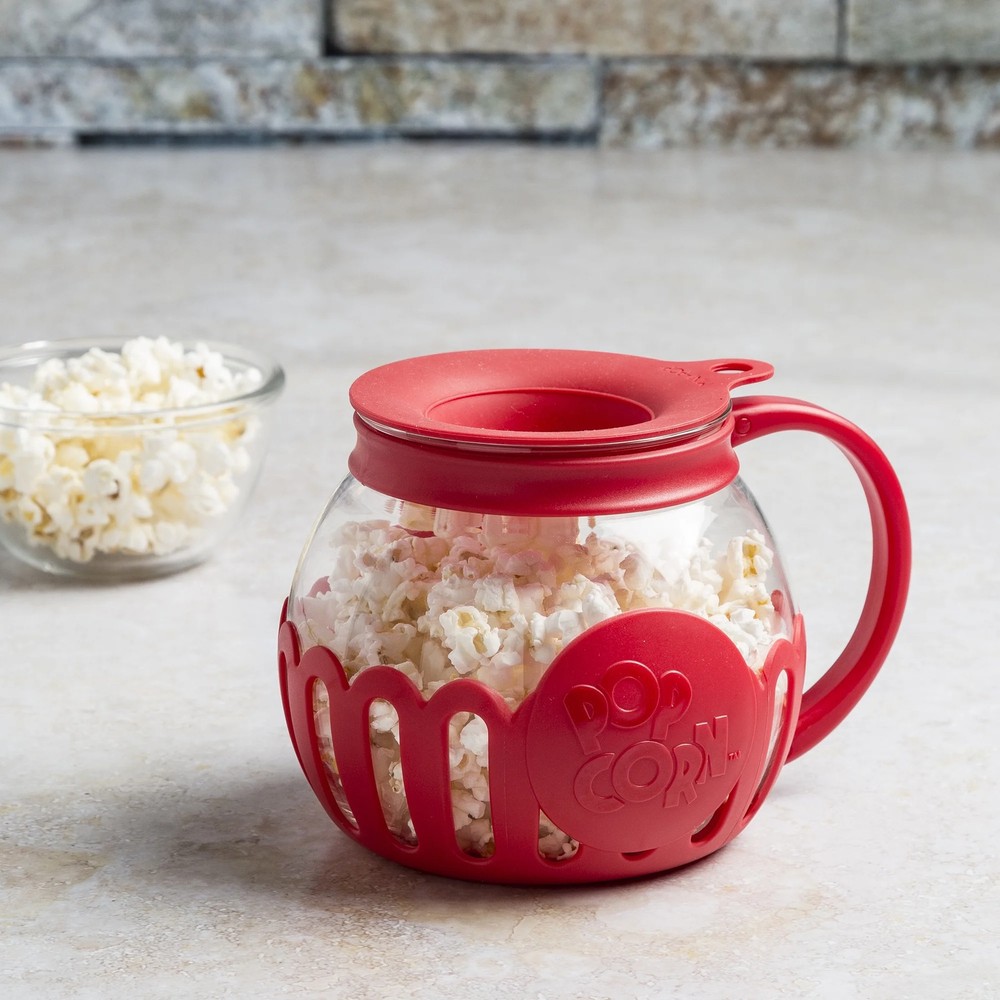 Tasty Microwave Popcorn Maker 1.5 Qt Red