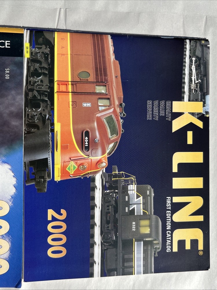 K-Line Model Train Railroad Catalogs 2000 First and Second Edition